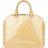 Louis Vuitton Jaune Vernis Monogram Alma PM Handbag