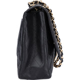 Chanel Quilted Caviar Leather Maxi Single Flap Crossbody Bag