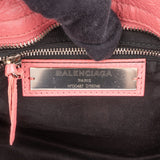 Balenciaga Pink Leather City Handbag