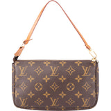 Louis Vuitton Canvas Monogram Pochette Accessoire Handbag