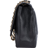 Chanel Quilted Caviar Leather Maxi Single Flap Crossbody Bag