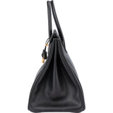 Hermès Noir Ardennes Leather Birkin 35 Handbag