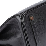 Hermès Noir Ardennes Leather Birkin 35 Handbag