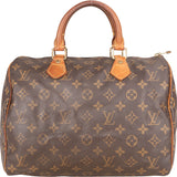 Louis Vuitton Canvas Monogram Speedy 30 Handbag