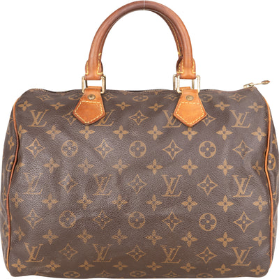 Louis Vuitton Canvas Monogram Speedy 30 Handbag