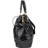 Miu Miu Black Patent Leather City Handbag