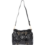 Miu Miu Black Patent Leather City Handbag