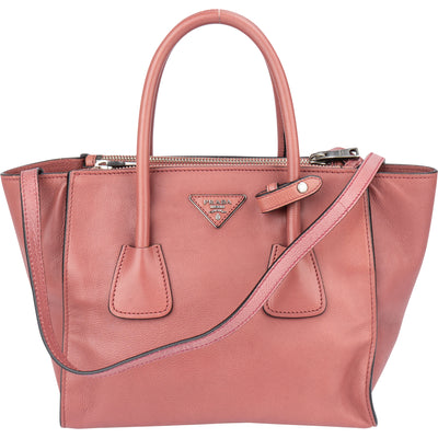 Prada Pink Leather Vitello Handabg