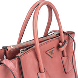 Prada Pink Leather Vitello Handabg
