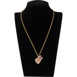 Chanel Crystal CC Heart Necklace