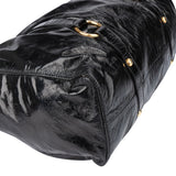 Miu Miu Black Patent Leather City Handbag