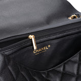 Chanel Quilted Caviar Leather Maxi Single Flap Crossbody Bag