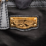 Miu Miu Black Patent Leather City Handbag