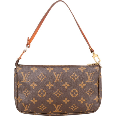 Louis Vuitton Canvas Monogram Pochette Accessoire Handbag