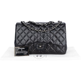 Chanel Quilted Lambskin Jumbo Single Flap Crossbody Bag