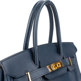 Hermès Bleu Epsom Leather Birkin 30 Handbag