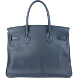 Hermès Bleu Epsom Leather Birkin 30 Handbag