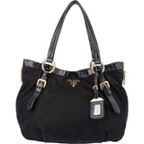 Prada Black Nylon Zipper Handbag