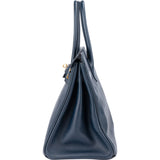 Hermès Bleu Epsom Leather Birkin 30 Handbag