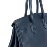 Hermès Bleu Epsom Leather Birkin 30 Handbag
