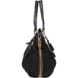 Prada Black Nylon Zipper Handbag