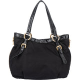 Prada Black Nylon Zipper Handbag