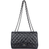 Chanel Quilted Lambskin Jumbo Single Flap Crossbody Bag