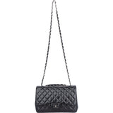 Chanel Quilted Lambskin Jumbo Single Flap Crossbody Bag