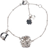 Christian Dior Silver Tone Crystal Bracelet