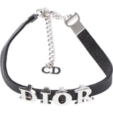 Christian Dior Spellout Leather Bracelet