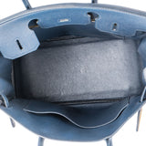 Hermès Bleu Epsom Leather Birkin 30 Handbag