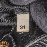 Prada Black Nylon Zipper Handbag