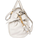 Miu Miu White Leather City Handbag