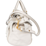 Miu Miu White Leather City Handbag