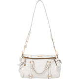 Miu Miu White Leather City Handbag