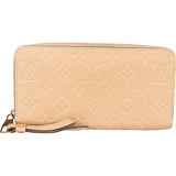 Louis Vuitton Leather Monogram Empreinte Zippy Wallet