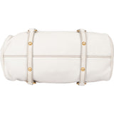 Miu Miu White Leather City Handbag