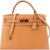 Hermès Natural Courchevel Leather Kelly 32 Handbag