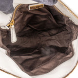 Miu Miu White Leather City Handbag
