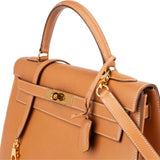 Hermès Natural Courchevel Leather Kelly 32 Handbag