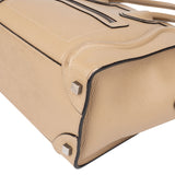 Céline Taupe Leather Luggage Handbag