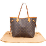 Louis Vuitton Canvas Monogram Neverfull MM Shopper Handbag