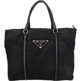 Prada Black Nylon Triangle Handbag