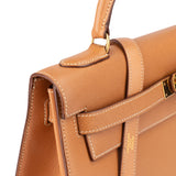 Hermès Natural Courchevel Leather Kelly 32 Handbag