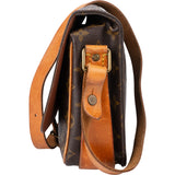 Louis Vuitton Canvas Monogram Cartouchiere MM Crossbody Bag