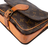Louis Vuitton Canvas Monogram Cartouchiere MM Crossbody Bag