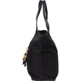 Prada Black Nylon Triangle Shopper Handbag