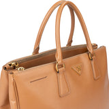Prada Brown Leather Galleria Handbag