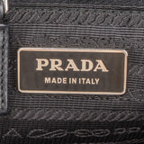 Prada Black Nylon Triangle Shopper Handbag