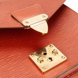 Louis Vuitton Cognac Epi Leather Monceau Handbag